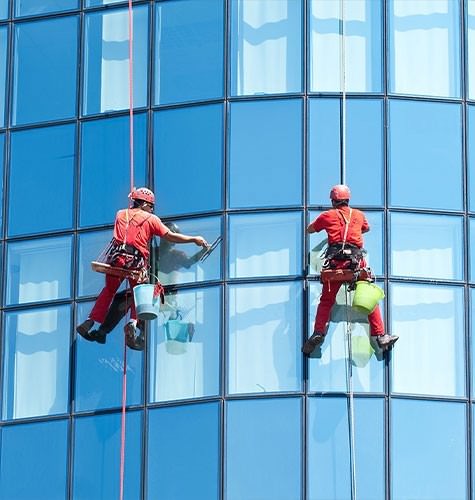 Мытье фасадов промальпинистами в Балашове